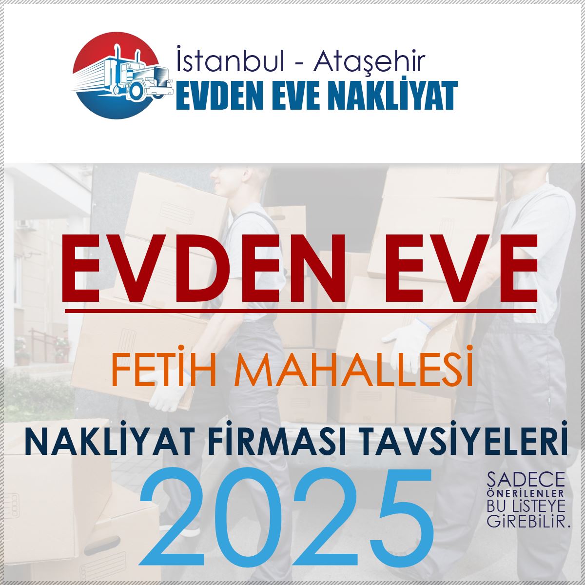 Fetih Evden Eve Nakliyat Firmaları